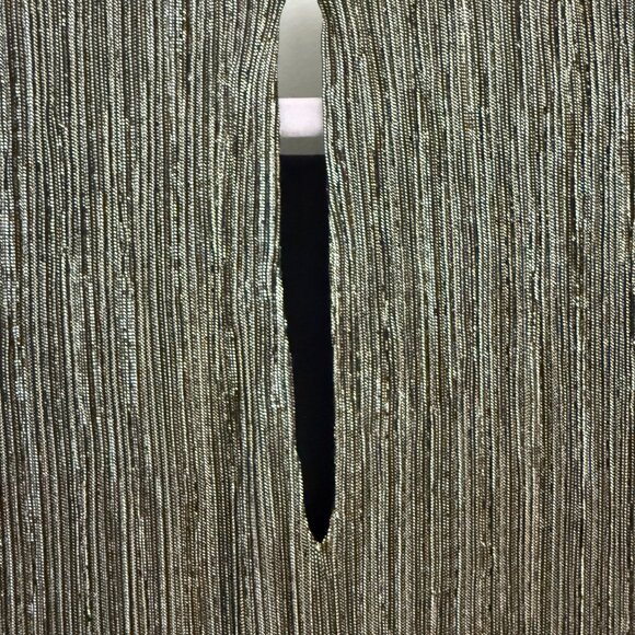 BANANA REPUBLIC Gold and Black Tunic Dress - Size 12 - Picture 5 of 8